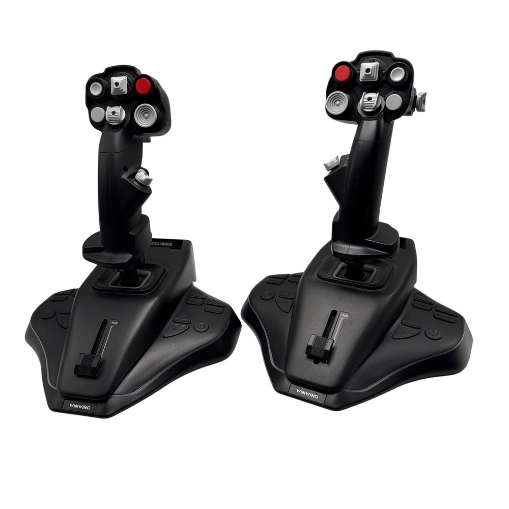 Winwing Ursa Minor Fighter Joystick HOSAS Set Left and Right Flight Sticks Black